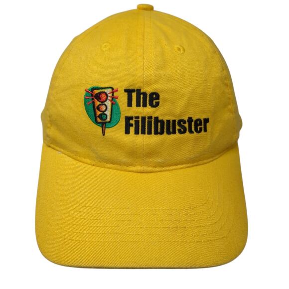 The Filibuster Strapback Baseball Cap Yellow One Size Adjustable Embroidered AMC - Picture 1 of 11